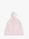 Trotters Baby Jemima Bobble Hat, Pale Pink
