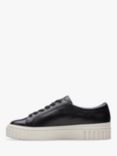 Clarks Mayhill Walk Leather Trainers, Black