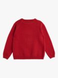 Trotters Kids' Drum Intarsia Wool Blend Jumper, Red