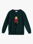 Trotters Wool Blend Nutcracker Jumper, Green