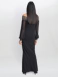 Gina Bacconi Vanessa Crepe Maxi Dress, Black