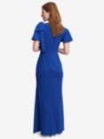 Gina Bacconi Deidre Metallic Maxi Dress, Cobalt, Cobalt