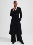 Hobbs Blair Wool Blend Trench Coat, Black