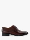 Dune Salisburry Derby Leather Shoes, Dark Brown-leather