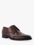 Dune Salisburry Derby Leather Shoes, Dark Brown-leather