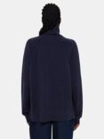 Whistles Cashmere Roll Neck Raglan Jumper, Navy