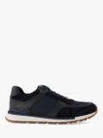Dune Titles Suede and Leather Trainers, Navy
