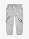 JoJo Maman Bébé Baby Rocket Knee Patch Joggers, Grey/Multi