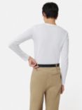 Jigsaw Supima Cotton Long Sleeve T-Shirt, White