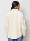 Albaray Organic Cotton Cord Utility Shirt, Cream