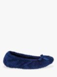 totes Terry Popcorn Ballet Slippers, Navy