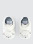 John Lewis Baby Sheep Slippers, White