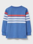 Crew Clothing Stripe Print Sweatshirt, Blue/Multi