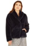 Yumi Short Wrap Faux Fur Coat