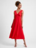 Great Plains Marylebone Midi Dress, Crimson