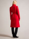 Ted Baker Rose Mid Length Wool Blend Wrap Coat, Red