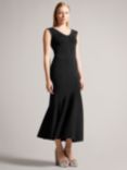 Ted Baker Junella Midaxi Dress With Embellished Neckline, Black