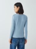 John Lewis Organic Cotton Long Sleeve Crew Neck T-Shirt