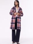Baukjen Navya Coat Wool Blend Coat, Lavender Check
