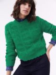 Baukjen Flossie Pointelle Jumper, Bright Emerald