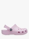 Crocs Kids' Classic Croc Clogs, Pale Pink