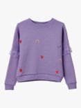 Stych Kids' Organic Cotton Sweatshirt, Purple
