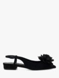 Dune Harperr Suede Ballerina Shoes, Black