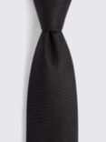 Moss Textured Tie, Black