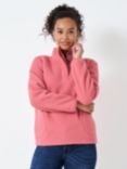Crew Clothing Button Neck Fleece, Pastel Pink