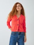 John Lewis ANYDAY Patch Pocket Cardigan, Coral