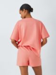 John Lewis Greta T-Shirt Jersey Short Pyjama Set, Desert Rose