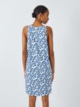 John Lewis Ines Leaf Print Sleeveless Night Dress, Ivory/Blue