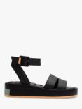 HOFF Town Leather Flatform Sandals, Black