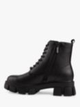 V.GAN Vegan Matcha Lace Up Biker Boots, Black