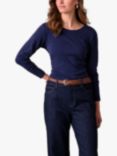 Celtic & Co. Organic Cotton Long Sleeve T-Shirt, Navy