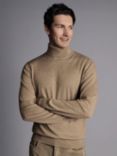 Charles Tyrwhitt Merino Wool Roll Neck Jumper, Oatmeal