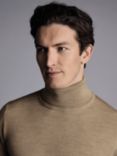 Charles Tyrwhitt Merino Wool Roll Neck Jumper, Oatmeal