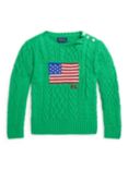 Ralph Lauren Kids' American Flag Jumper, Multi