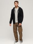 Superdry Essential Logo Zip Hoodie, Black