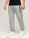 Superdry Sportswear Logo Tapered Joggers, Cadet Grey Marl