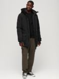 Superdry City Padded Parka Jacket, Black