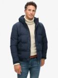 Superdry Everest Hooded Puffer Jacket, Nordic Chrome Navy