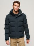 Superdry Everest Hooded Puffer Jacket, Nordic Chrome Navy