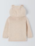 John Lewis Baby Sheep Hooded Cardigan, Oatmeal