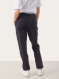 Part Two Mighty Folded Cuff Slim Fit Trousers, Dark Navy