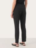 Part Two Dara Cropped Chino Trousers, Black, Black