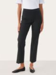 Part Two Ponta Cropped Comfort Waist Trousers, Dark Grey