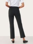 Part Two Ponta Cropped Comfort Waist Trousers, Dark Grey