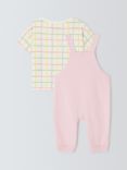 John Lewis ANYDAY Baby Smile Dungarees and T-Shirt Set