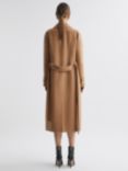 Reiss Petite Emile Long Belted Trench Coat, Camel